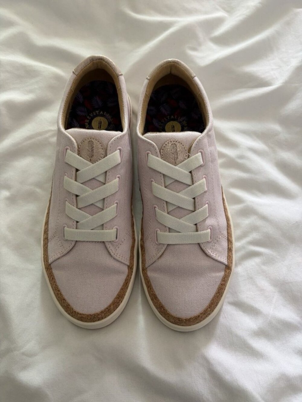 Women’s Revitalign Hermosa Pink Canvas Slip On Shoes Size 8 NWB